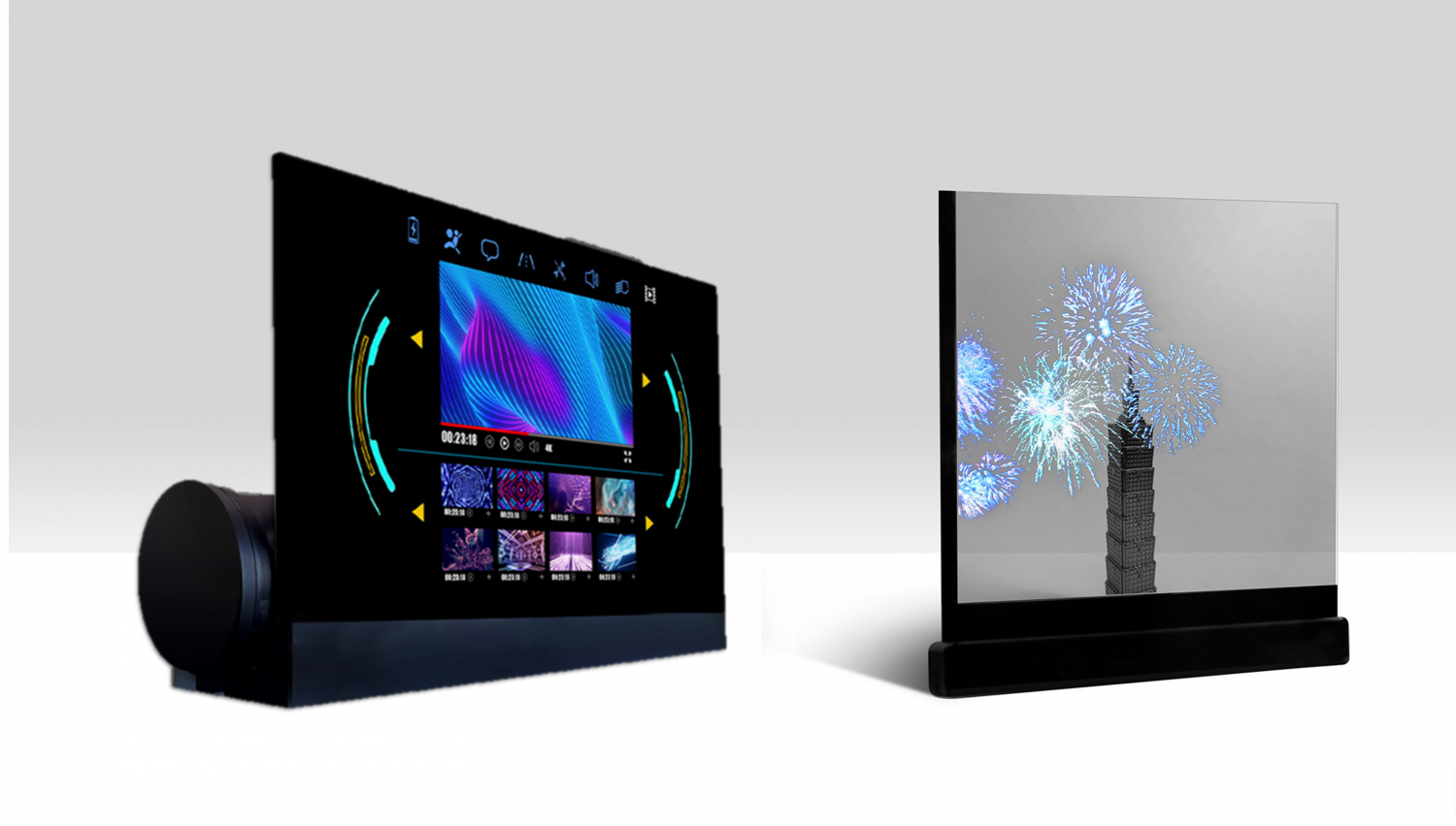 可卷式、折迭性、高透明